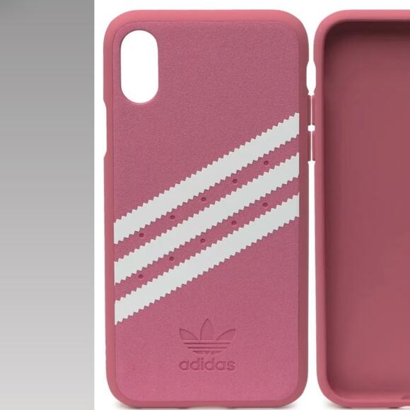 adidas Accessories - NWT adidas pink stripe iPhone X/XS phone case